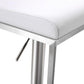 Amalfi Performance Vegan Leather Adjustable Stool - White - Image 6