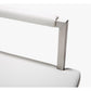 Director Performance Vegan Leather Stool with Silver Base - White / Counter Height - Image 7