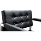 Director Performance Vegan Leather Stool with Silver Base - Black / Bar Height - Image 6