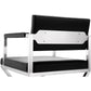 Director Performance Vegan Leather Stool with Silver Base - Black / Bar Height - Image 7