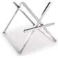 Director Performance Vegan Leather Stool with Silver Base - Black / Bar Height - Image 8