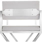 Director Performance Vegan Leather Stool with Silver Base