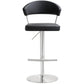 Cosmo Performance Vegan Leather Adjustable Stool - Black - Image 2