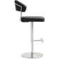 Cosmo Performance Vegan Leather Adjustable Stool - Black - Image 3