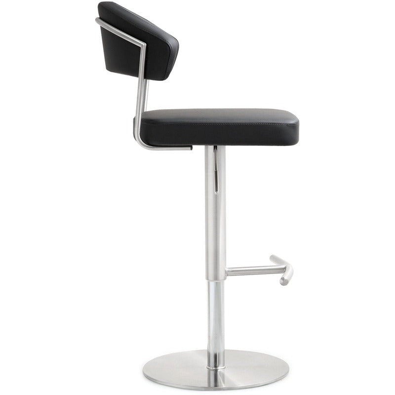 Cosmo Performance Vegan Leather Adjustable Stool - Black - Image 3