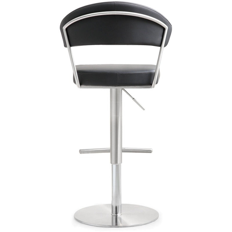 Cosmo Performance Vegan Leather Adjustable Stool - Black - Image 4
