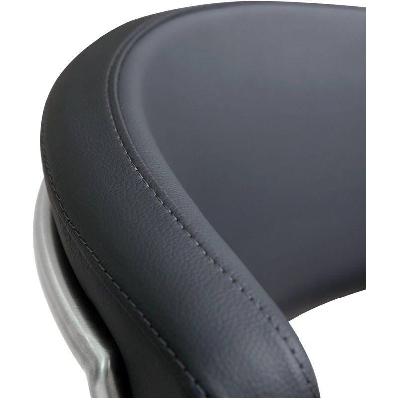 Cosmo Performance Vegan Leather Adjustable Stool - Black - Image 5