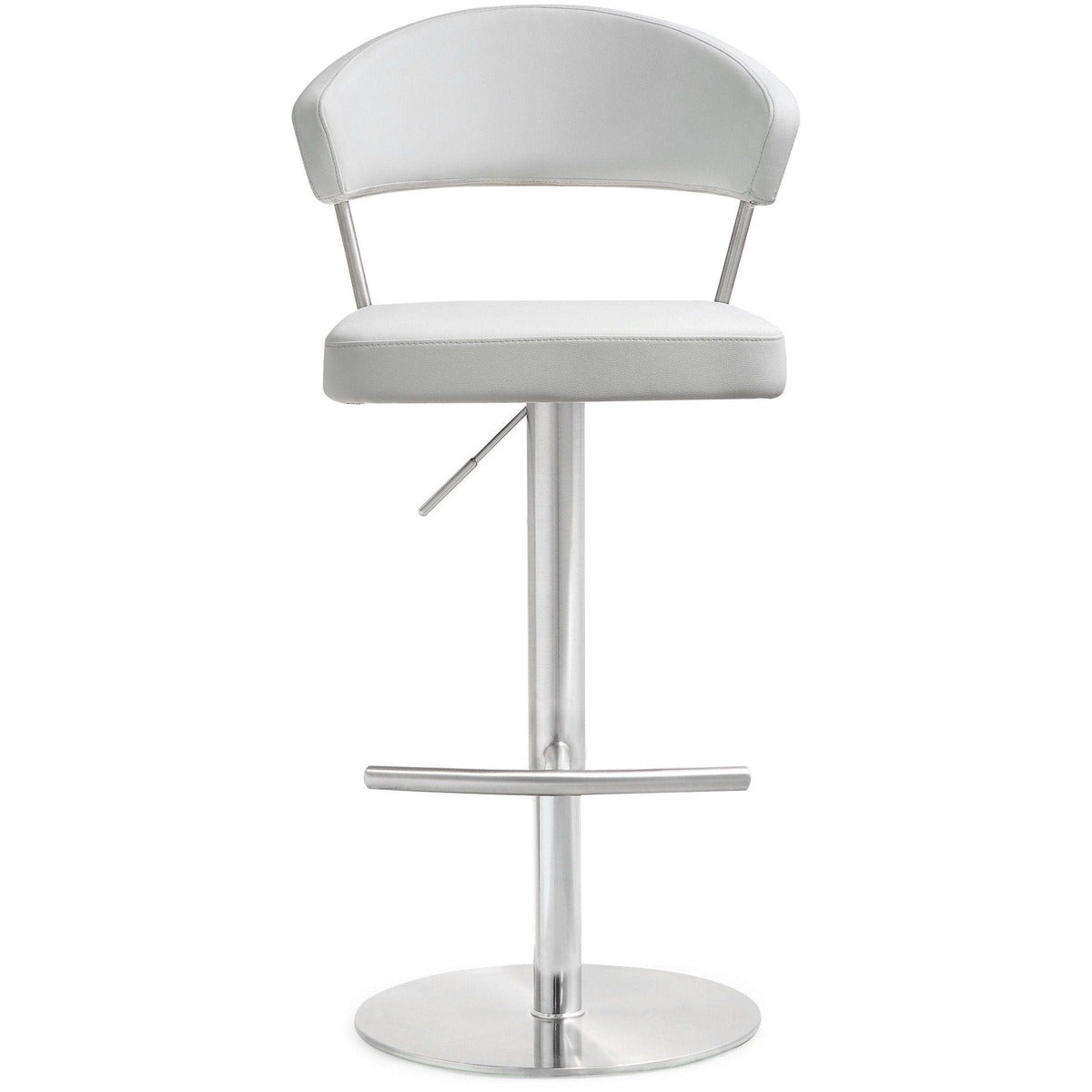 Cosmo Performance Vegan Leather Adjustable Stool - White - Image 2