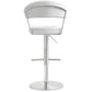 Cosmo Performance Vegan Leather Adjustable Stool - White - Image 4