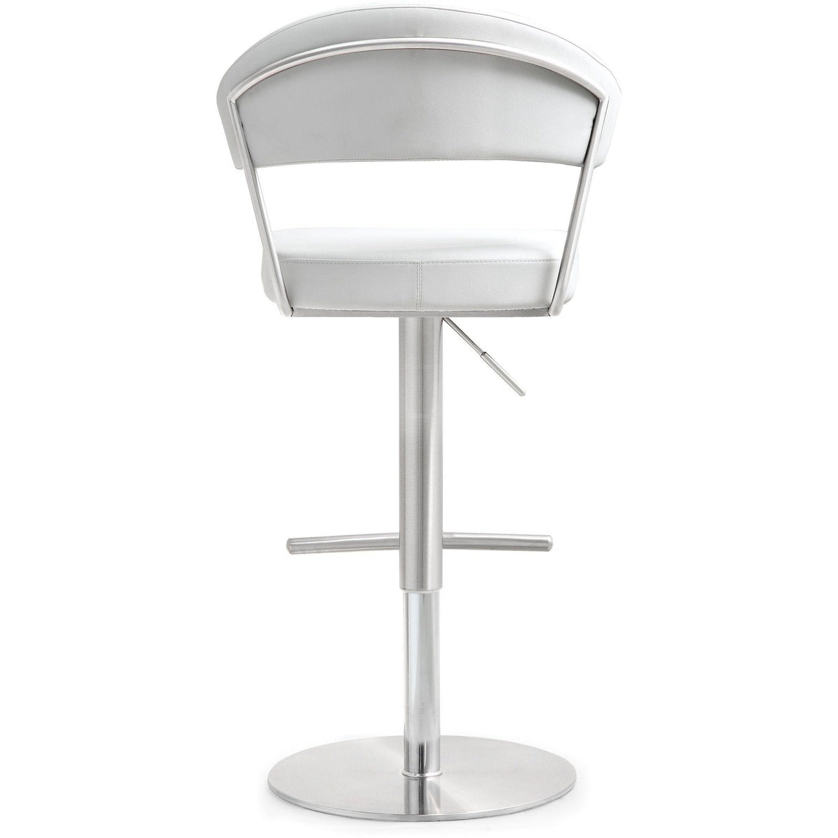 Cosmo Performance Vegan Leather Adjustable Stool - White - Image 4