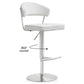 Cosmo Performance Vegan Leather Adjustable Stool - White - Image 6