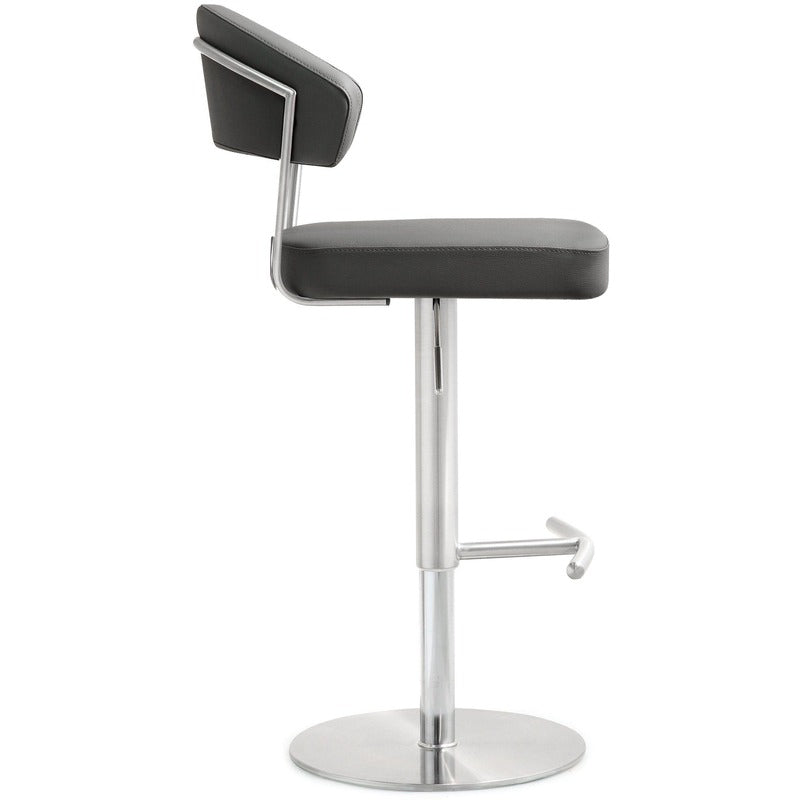 Cosmo Performance Vegan Leather Adjustable Stool - Grey - Image 8