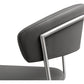 Cosmo Performance Vegan Leather Adjustable Stool - Grey - Image 5