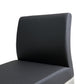 Denmark Performance Vegan Leather Stool with Silver Base - Set of 2 - Black / Counter Height - Image 7