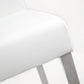 Denmark Performance Vegan Leather Stool with Silver Base - Set of 2 - White / Counter Height - Image 8