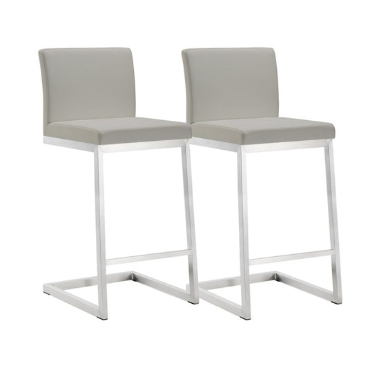 Parma Performance Vegan Leather Counter Stool - Set of 2
