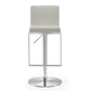 Amalfi Performance Vegan Leather Adjustable Stool - Light Grey - Image 3