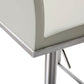 Amalfi Performance Vegan Leather Adjustable Stool - Light Grey - Image 6