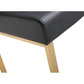 Denmark Performance Vegan Leather Stool with Gold Base - Set of 2 - Black / Counter Height - Image 6