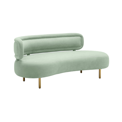 Tischa 70" Performance Fabric Sofa - Mint Green - Image 1