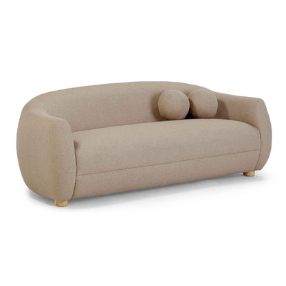 Judy 80" Contract-Grade Boucle Sofa - Taupe - Image 1