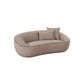 Jenny 78" Taupe Performance Faux Mohair Loveseat - Image 3