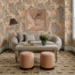 Jenny 78" Taupe Performance Faux Mohair Loveseat - Image 2