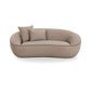 Jenny 78" Taupe Performance Faux Mohair Loveseat - Image 1