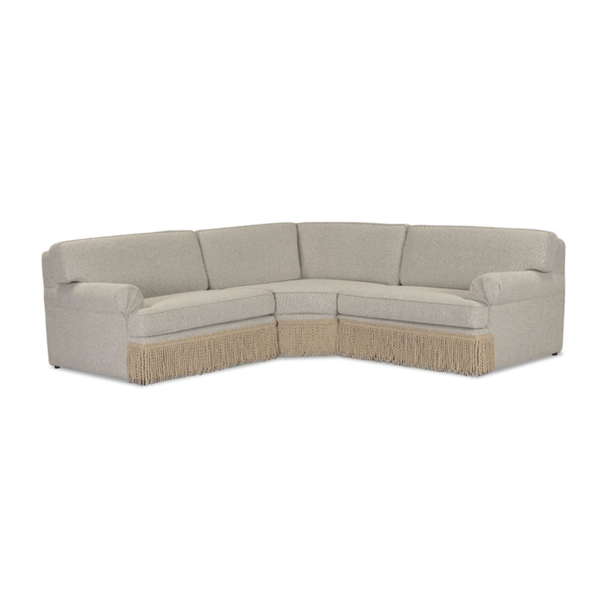 Yvette 3-Piece Warm Grey Performance Boucle L-Sectional - Image 1