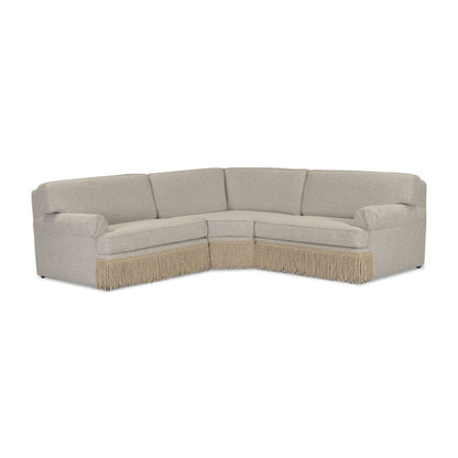 Yvette 3-Piece Warm Grey Performance Boucle L-Sectional - Default Title - Image 2