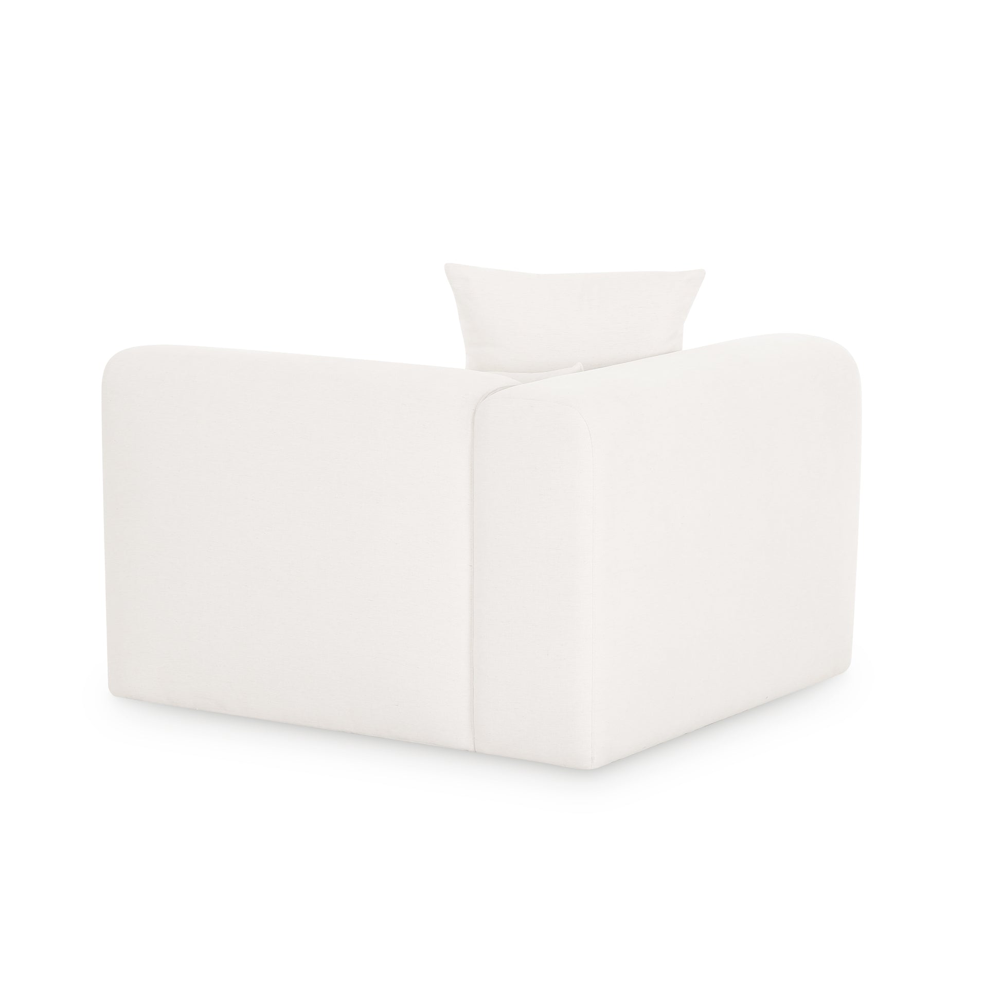 Tarra Cream Performance Chenille Modular Corner Chair - LAF - Image 4