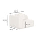Tarra Cream Performance Chenille Modular Corner Chair - LAF - Image 6
