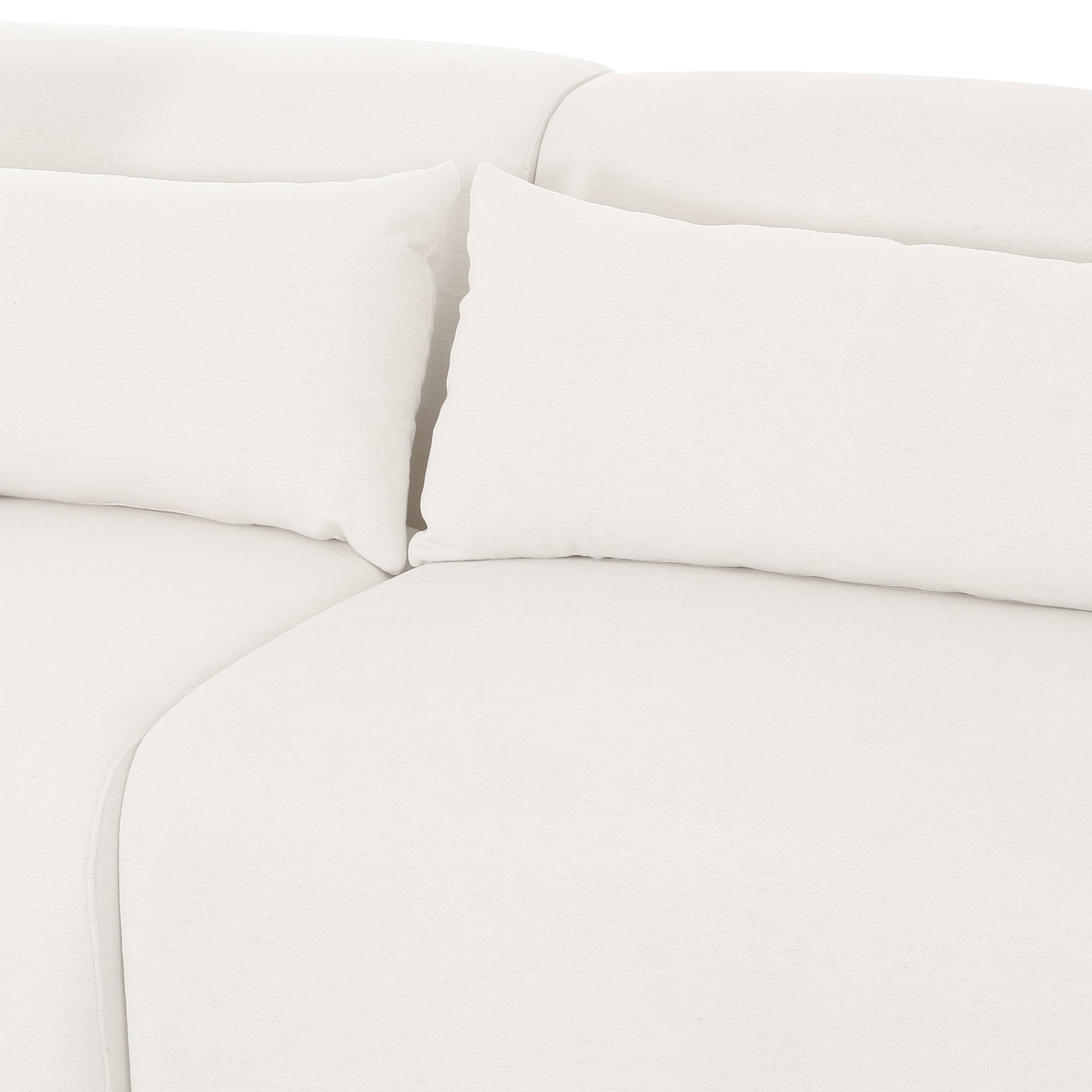 Tarra 3-Piece Cream Performance Chenille Modular Sectional - LAF - Image 5