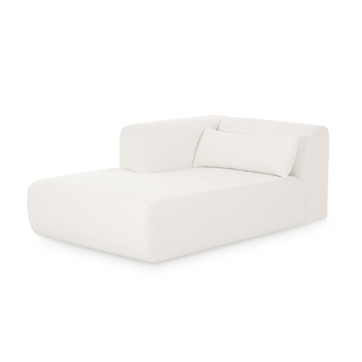Tarra Cream Performance Chenille Modular Chaise - LAF - Image 2