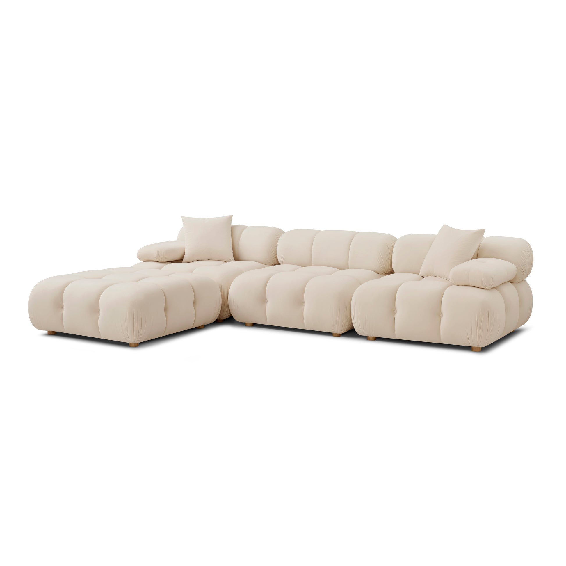 Calliope 4-Piece Performance Modular Sectional - Off-White - Image 2