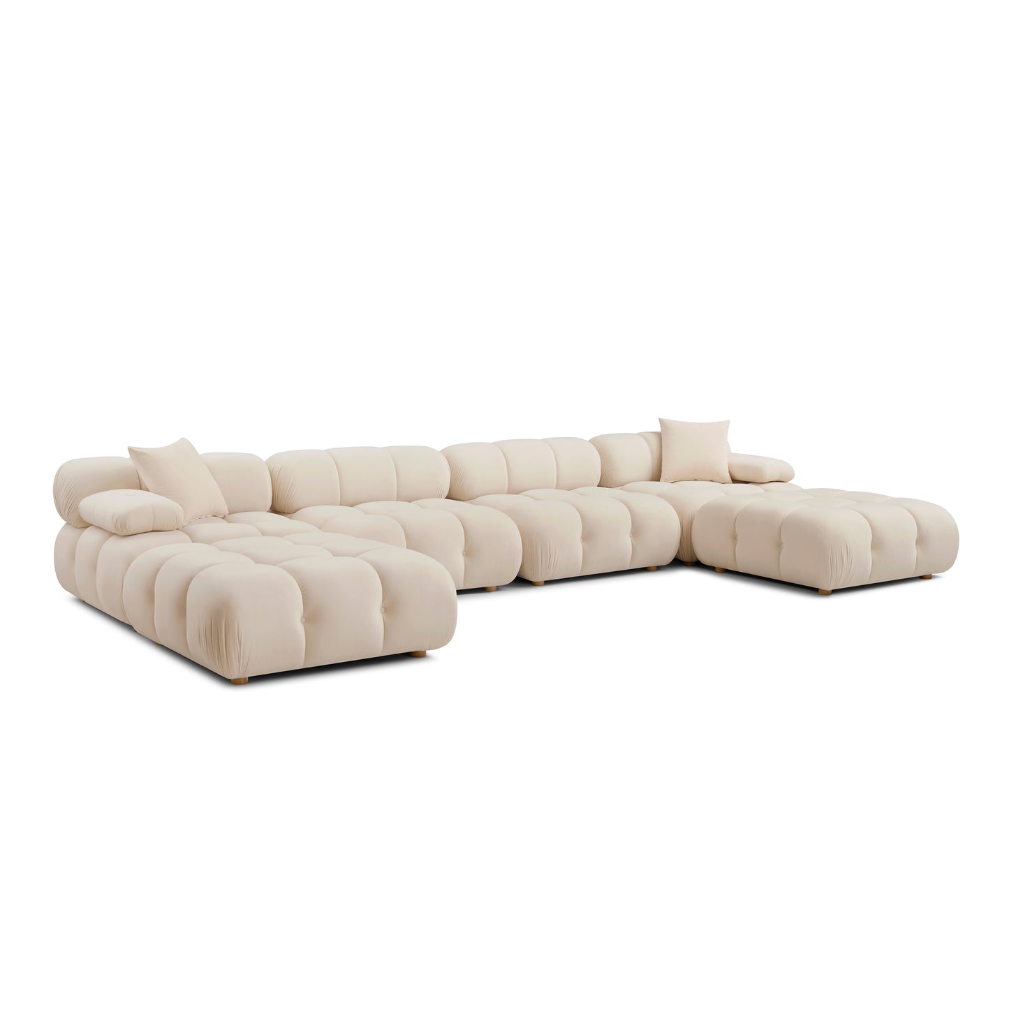 Calliope 6-piece Performance Modular U-Sectional - Off-White - Image 1