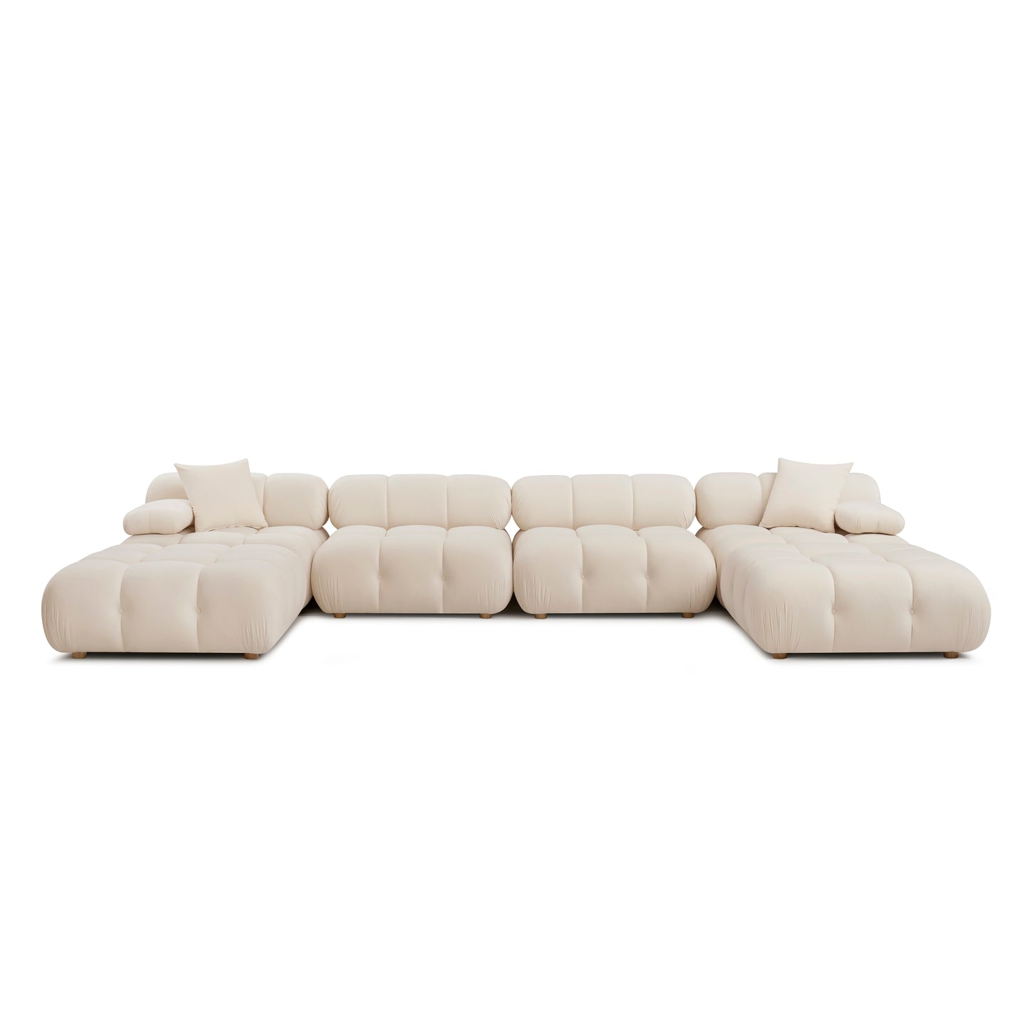 Calliope 6-piece Performance Modular U-Sectional - Off-White - Image 2