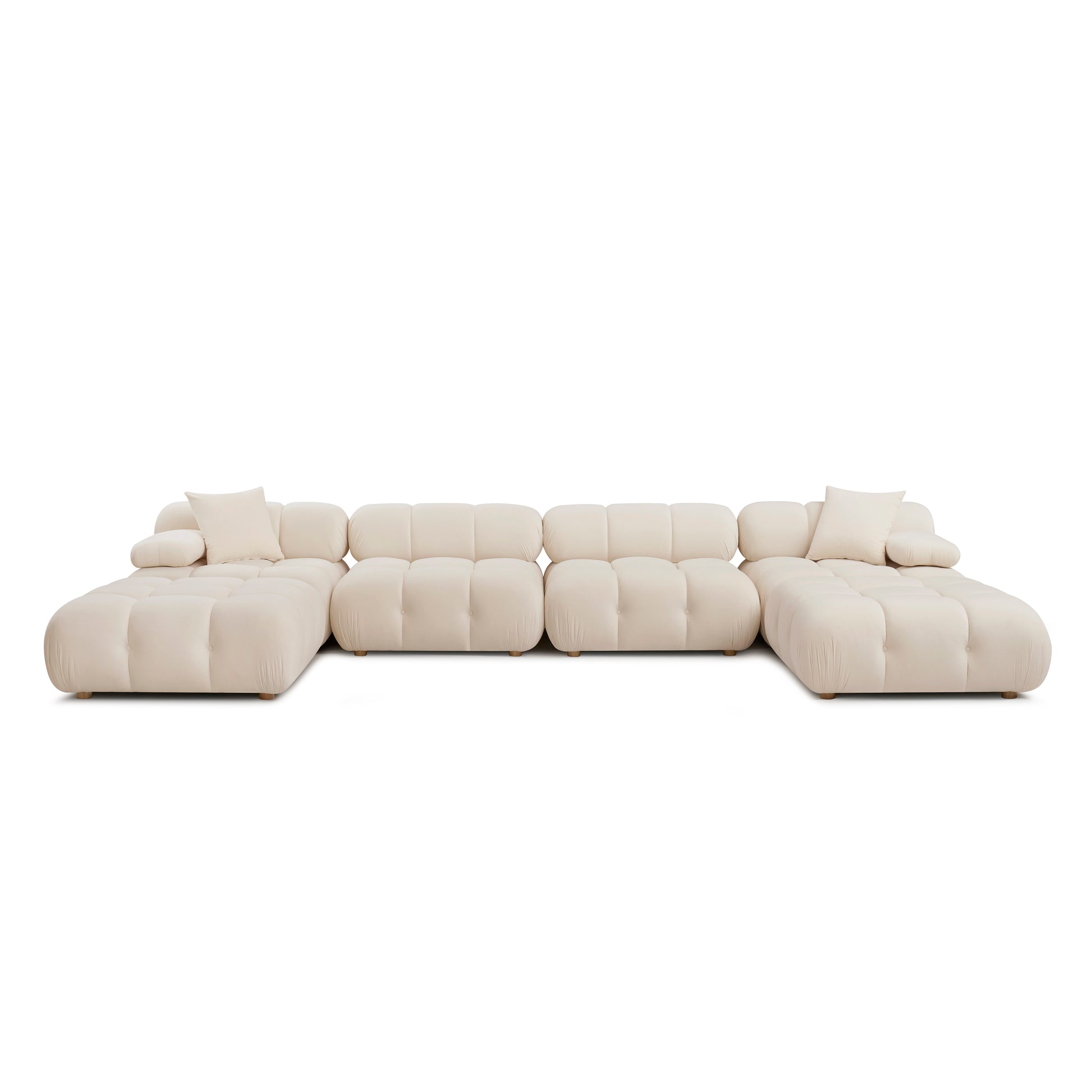 Calliope 6-piece Performance Modular U-Sectional - Off-White - Image 2