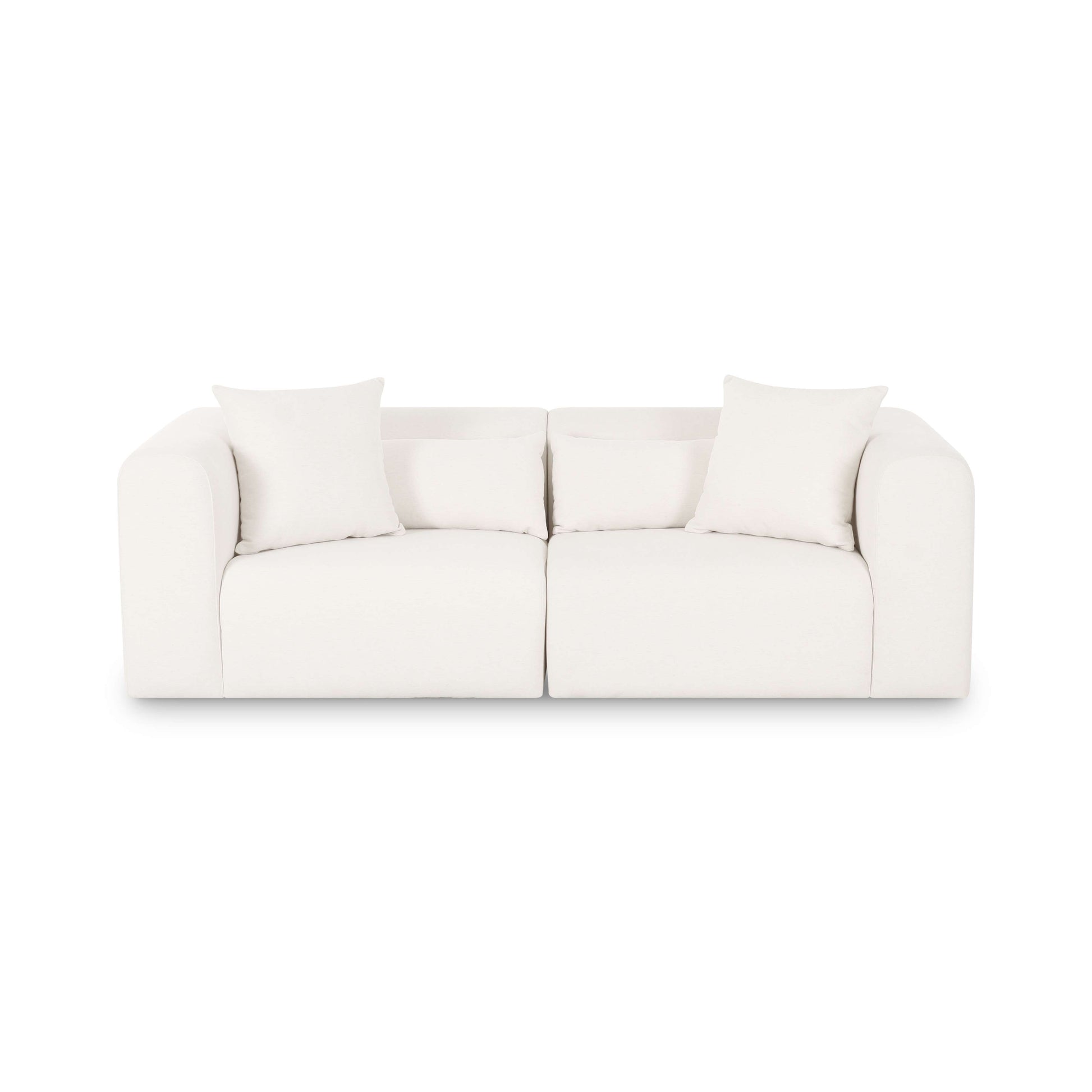 Tarra 86" Modular Loveseat - Cream - Image 1