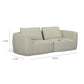 Noor 93" Loveseat - Wheat - Image 7