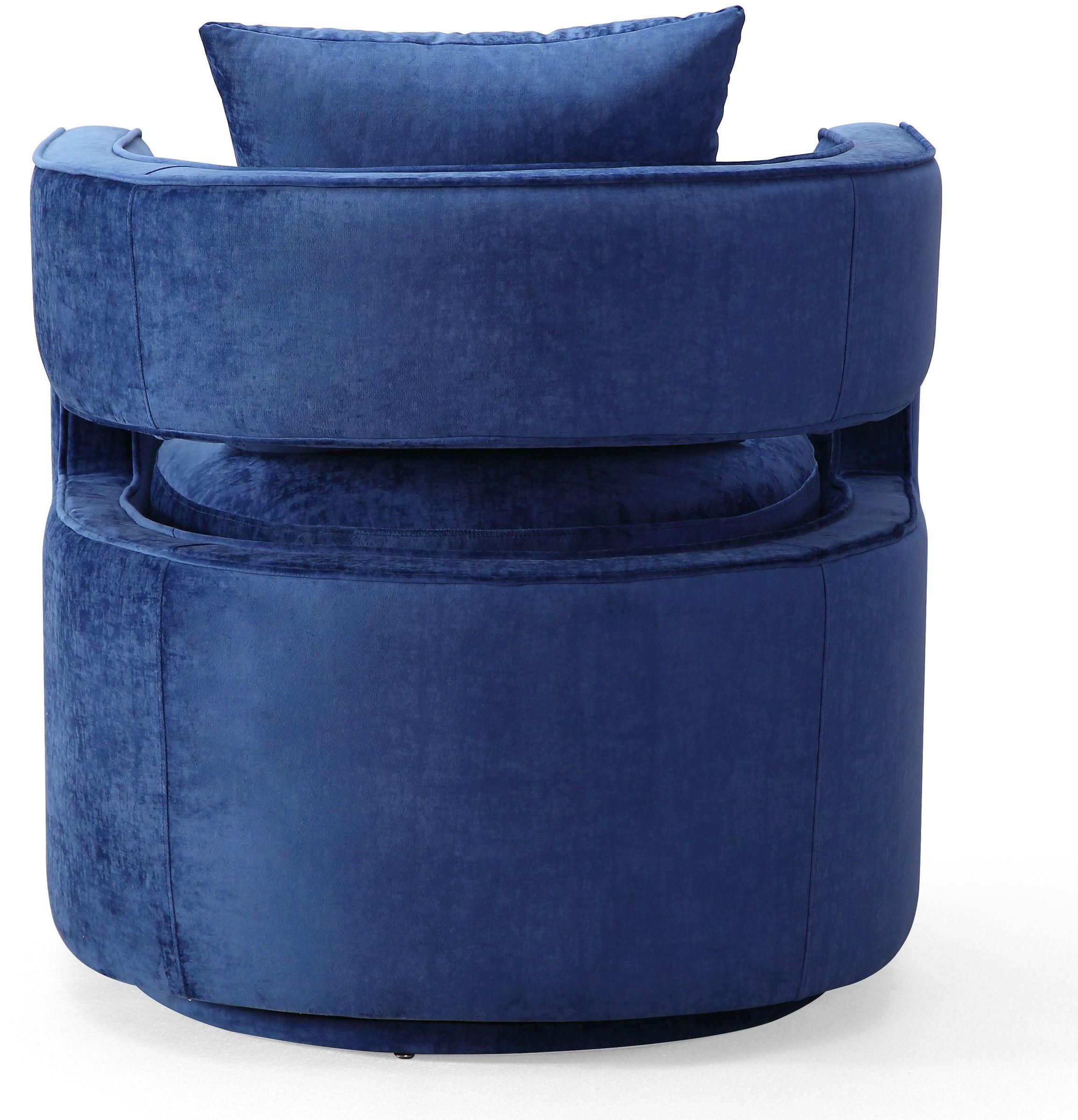 TOV Furniture Kennedy Navy Swivel Chair