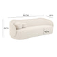 Circe 93" Sofa - Cream - Image 6
