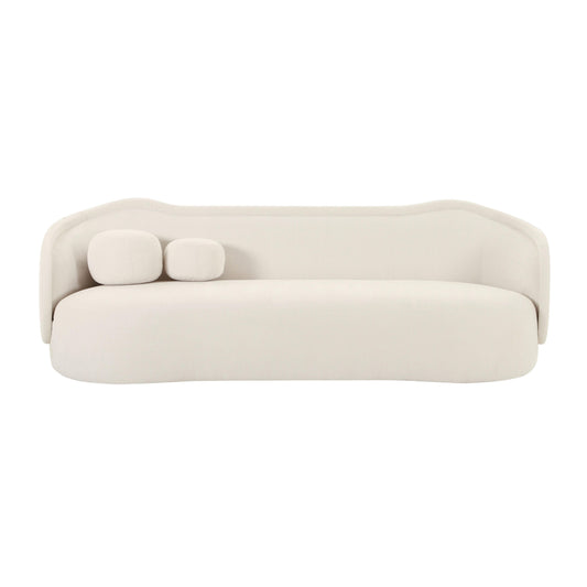 Circe 92.5" Performance Textured Velvet Sofa - Image 1