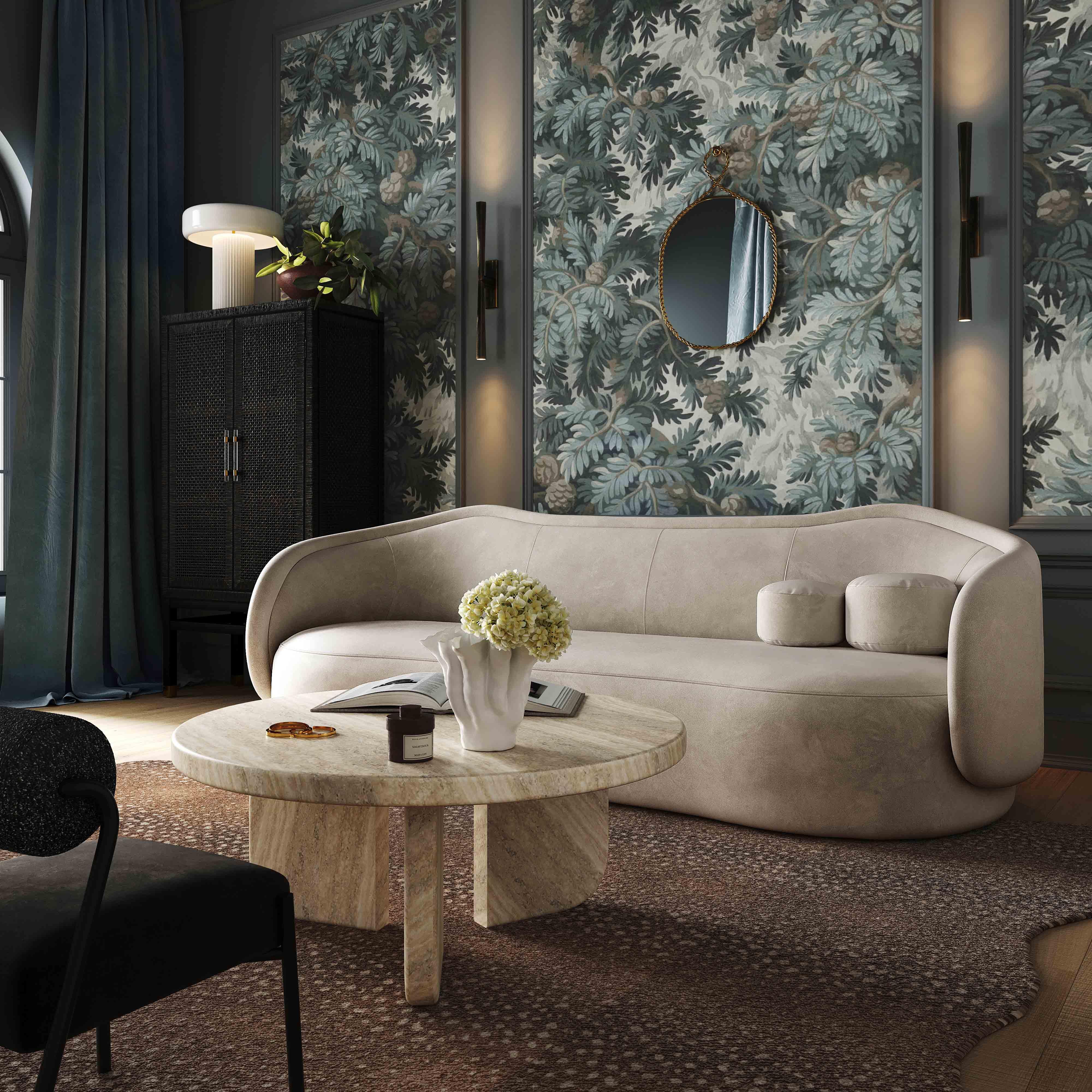 Circe Textured Velvet Sofa – TOV Furniture