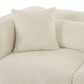 Tarra 4-Piece Fluffy Oversized Performance Corduroy Modular U-Sectional - Cream - Image 5
