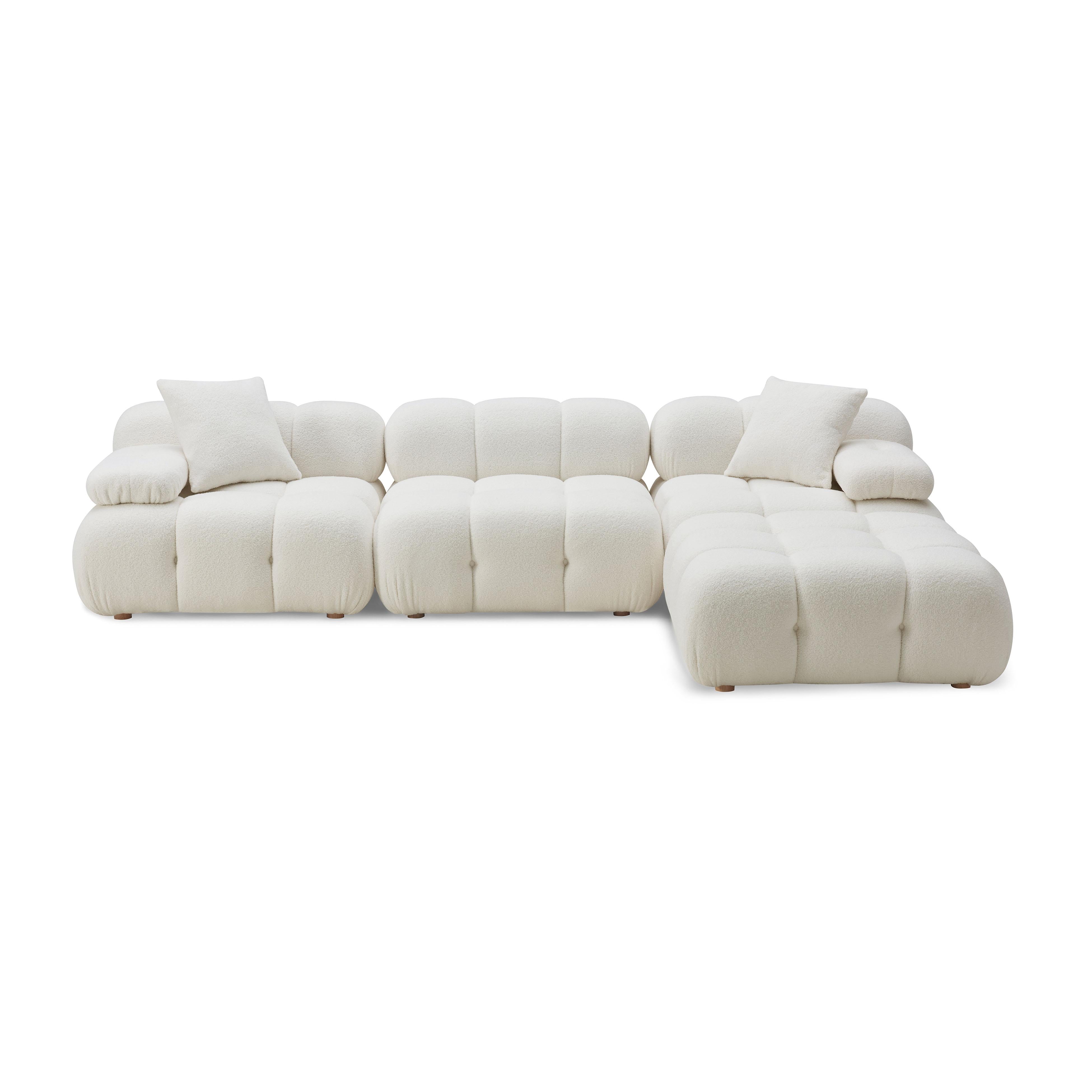 Calliope Vegan Shearling Modular Sectional | TOV Furniture