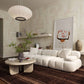 Calliope 79" Modular Loveseat - Cream - Image 2