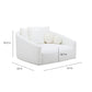 Hanim 54" Cream Performance Fabric Daybed - Image 8