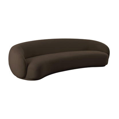 Kendall 120" Performance Velvet Sofa - Brown - Image 1