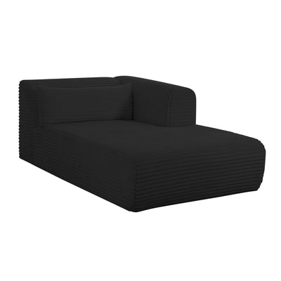 Tarra 71" Fluffy Oversized Performance Corduroy Modular Chaise - Image 1